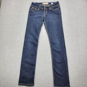 BKE Jeans Women's Size 26R Payton Skinny Fit Low Rise 26x31.5‎ Dark Wash Comfort
